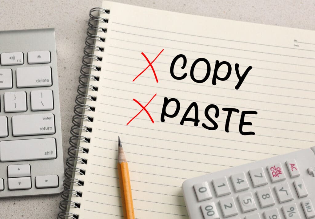 copy and paste concept